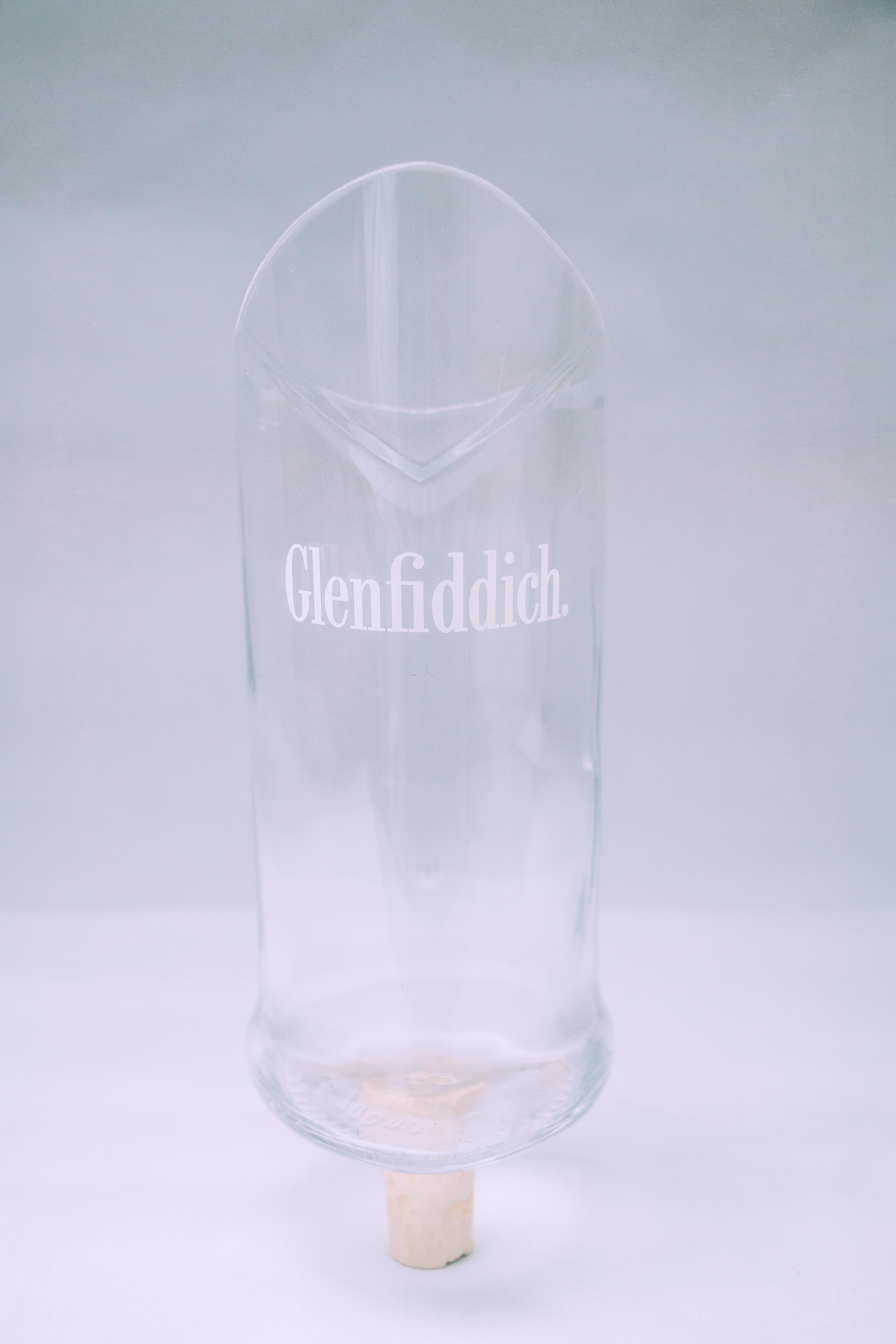 Flower Vase (White Whiskey Bottle)