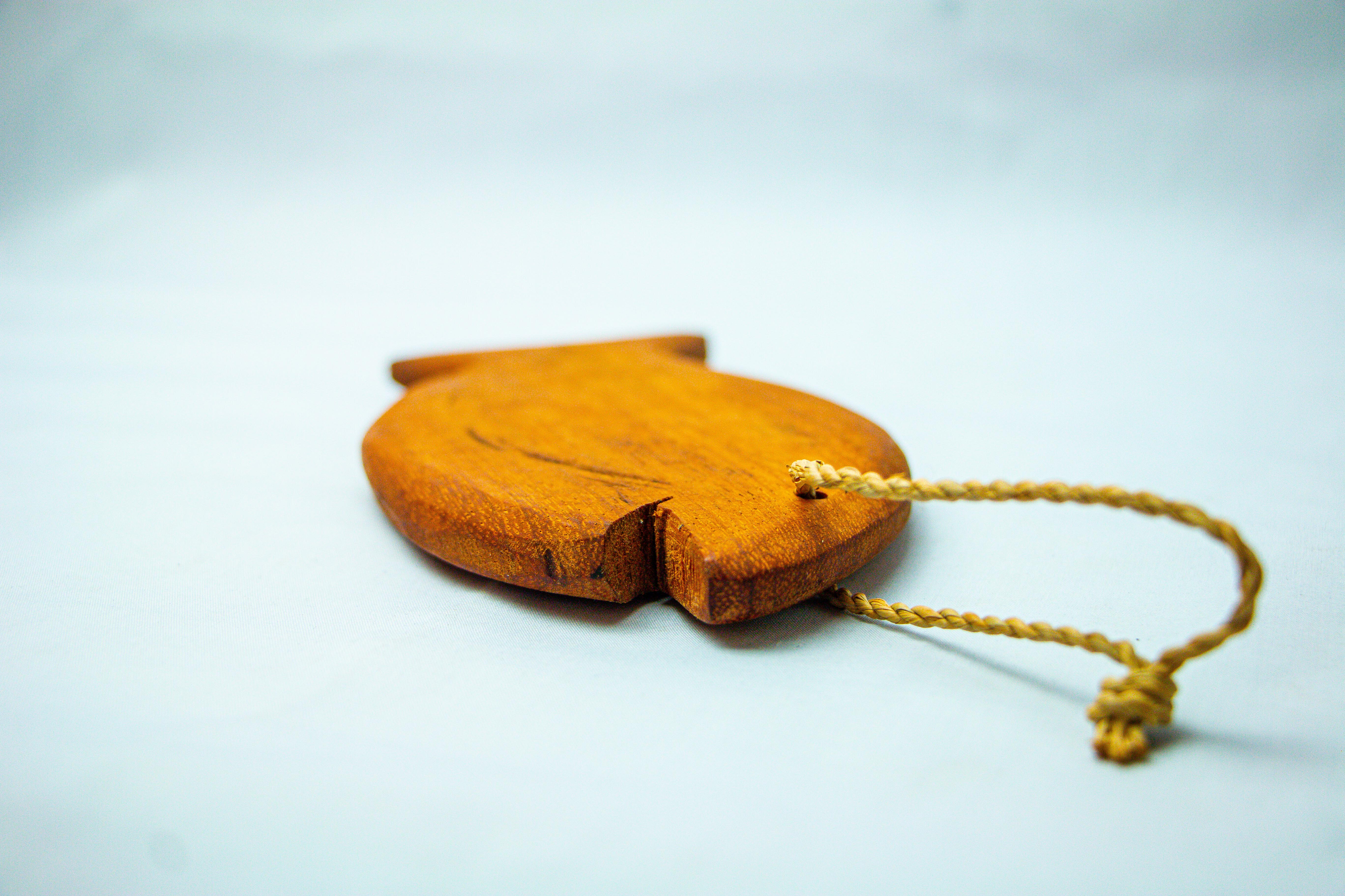 Fish-Shaped Wooden Chopping Board with Hole & Rope – Small