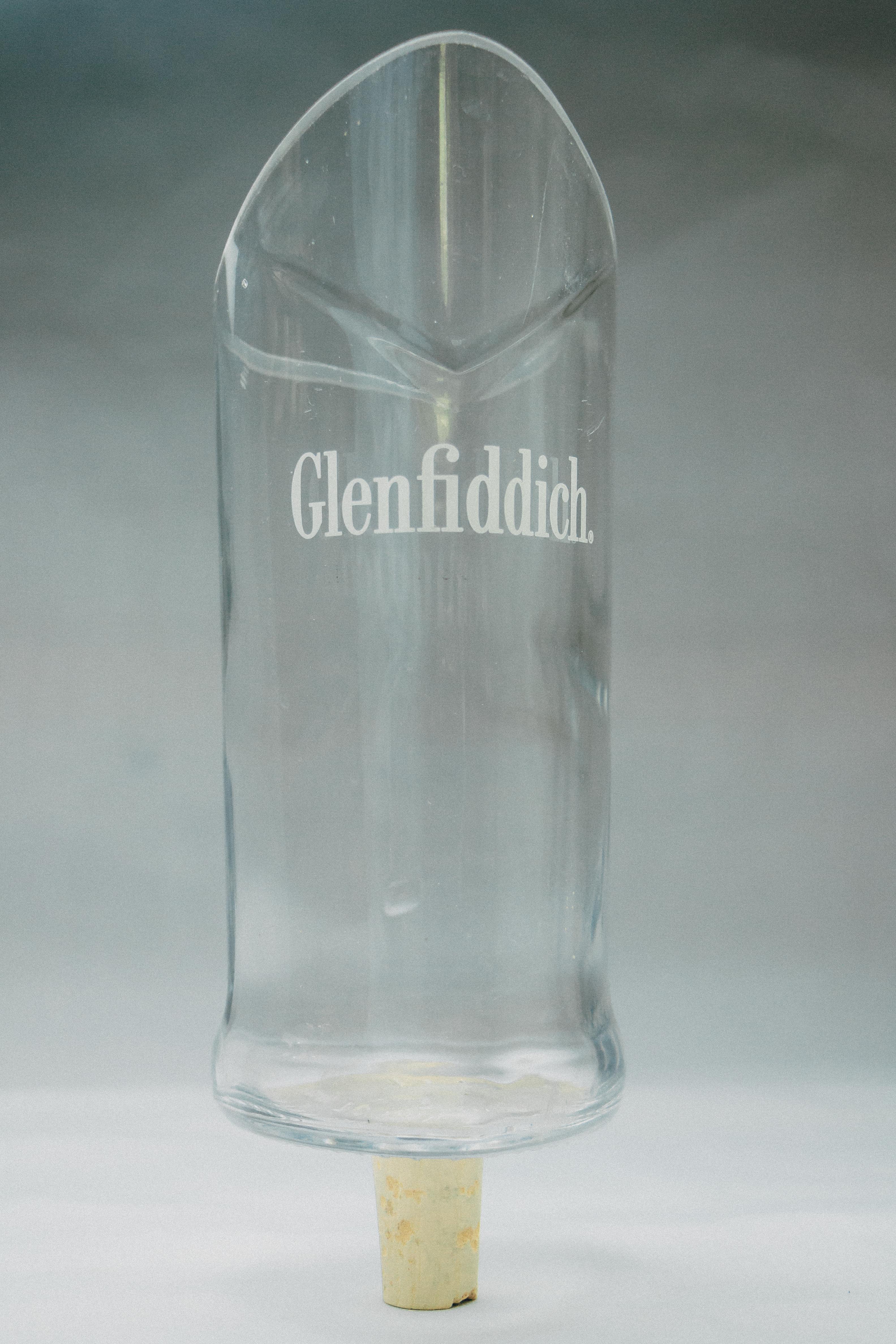 Flower Vase (White Whiskey Bottle)